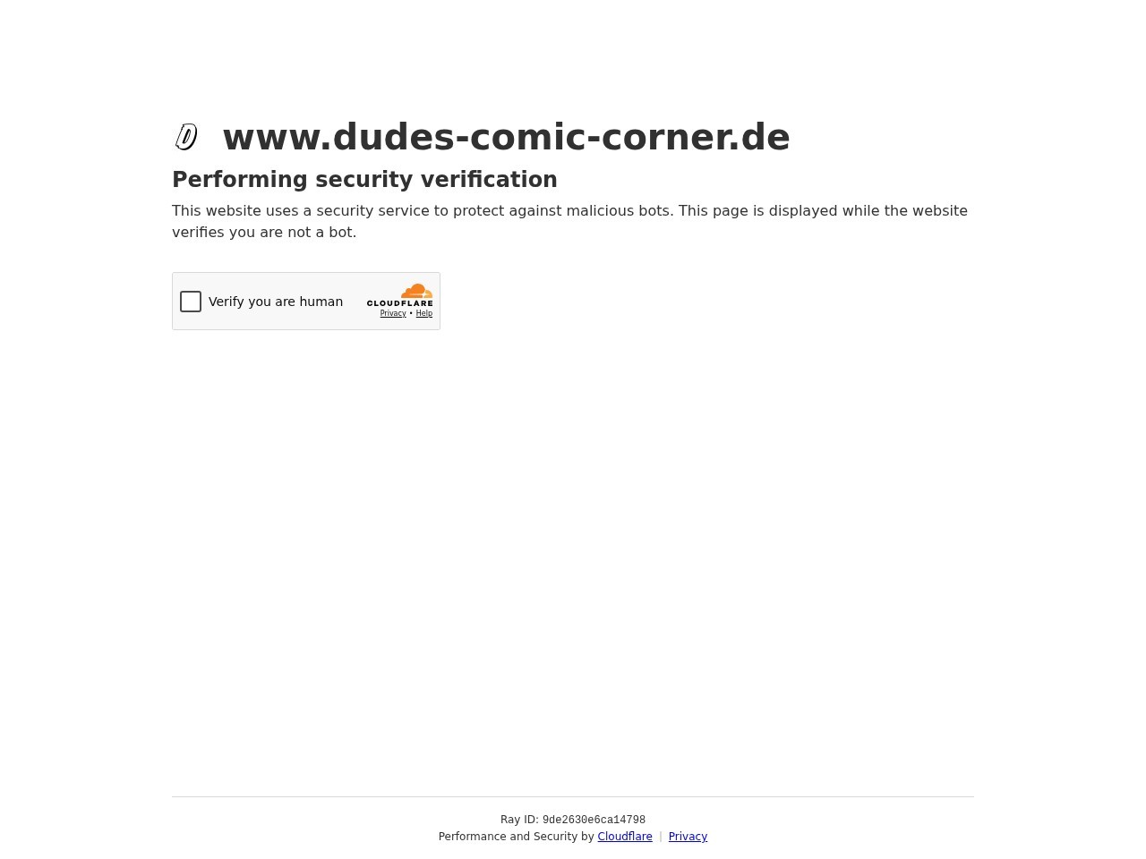 Dude’s Comic Corner — Website Preview