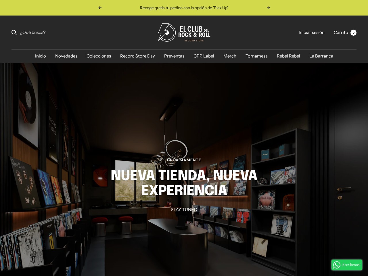 El Club del Rock & Roll - Record Store — Website Preview