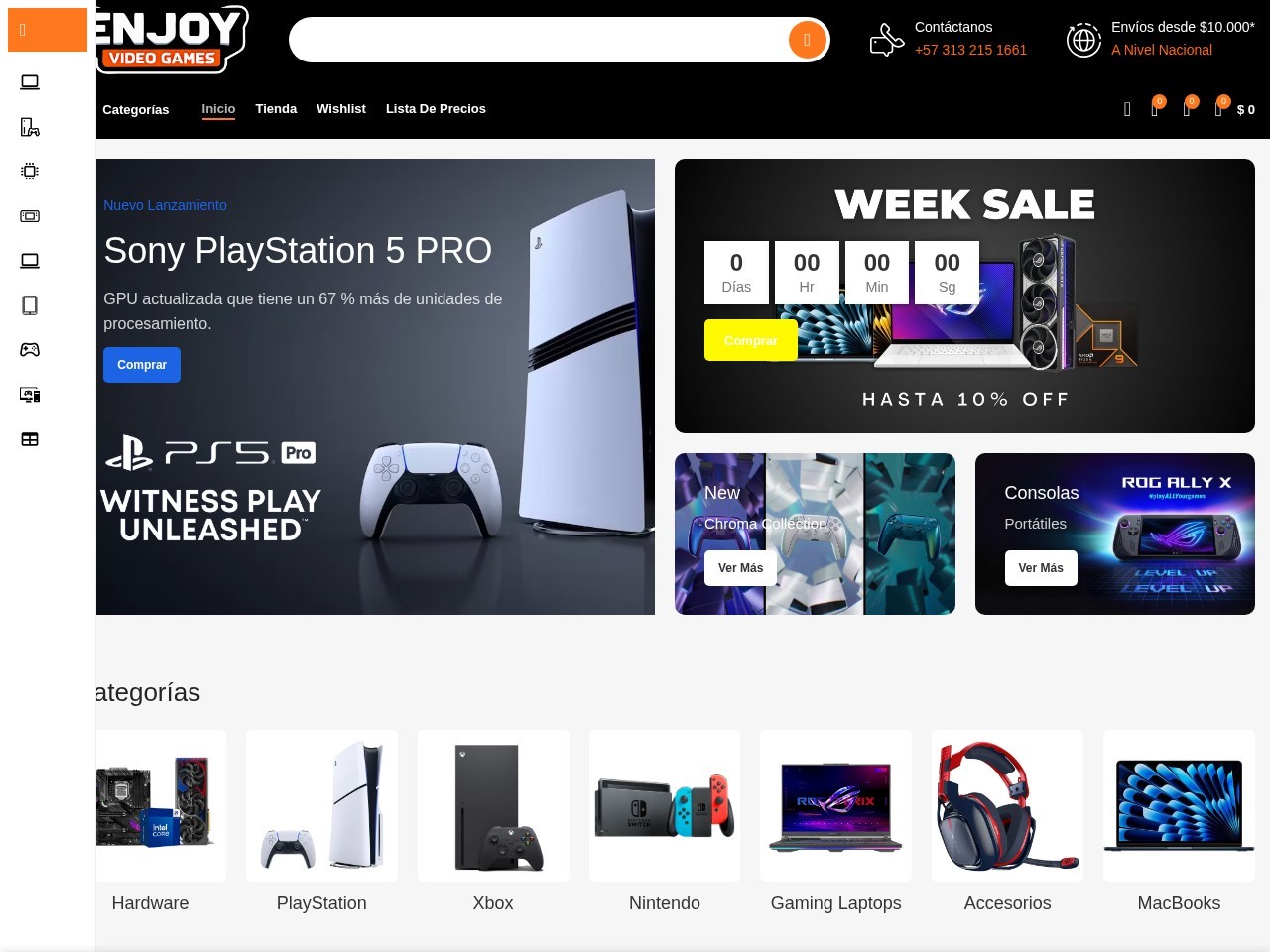 Enjoy VideoGames — Website Preview