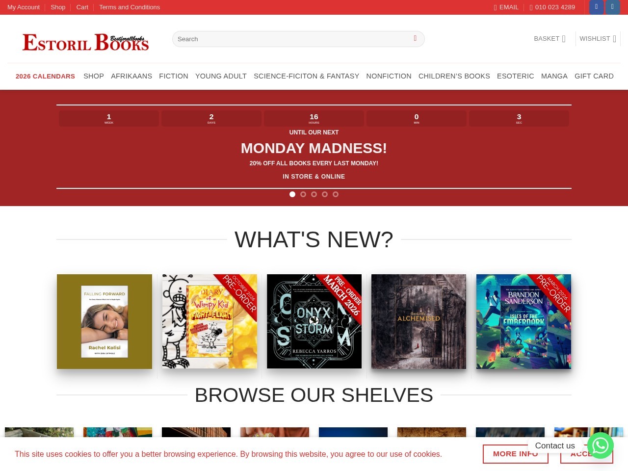 Estoril Books Fourways — Website Preview