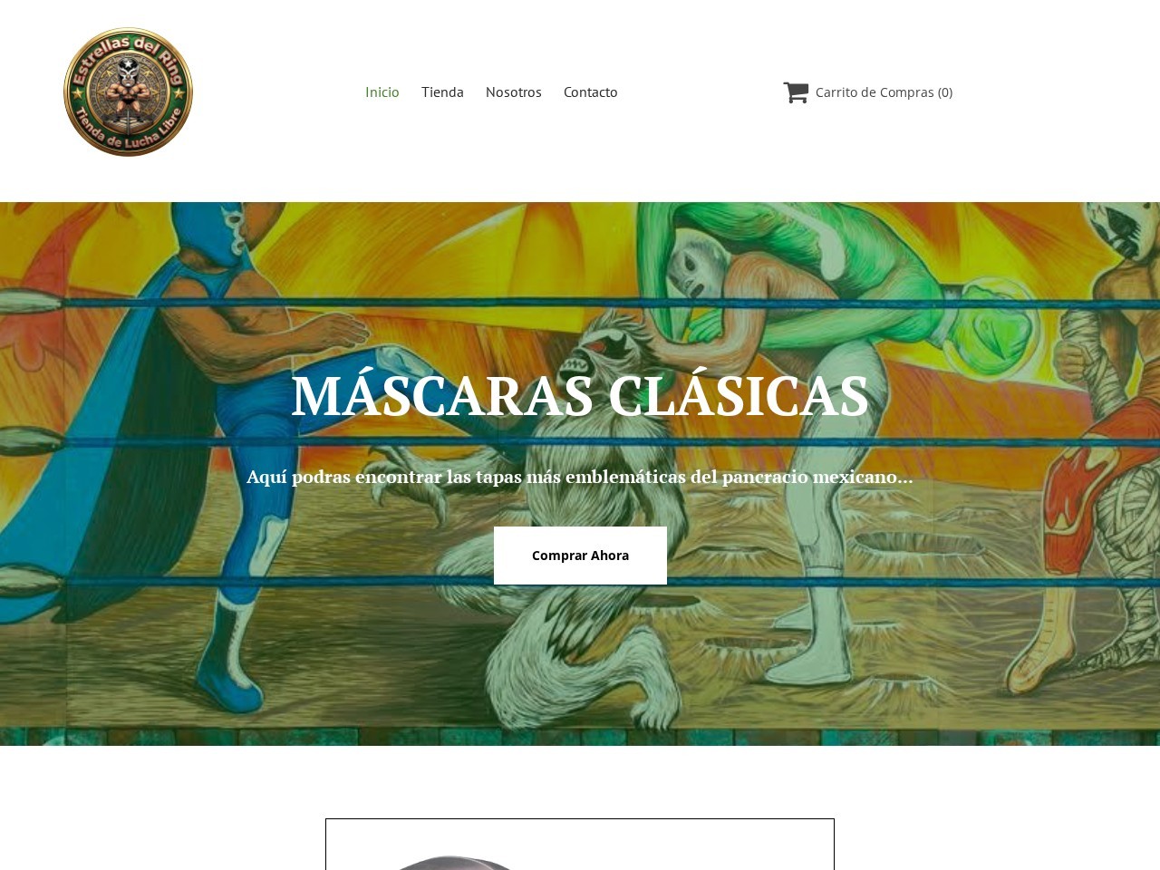 Estrellas del Ring: Tienda de Lucha Libre — Website Preview
