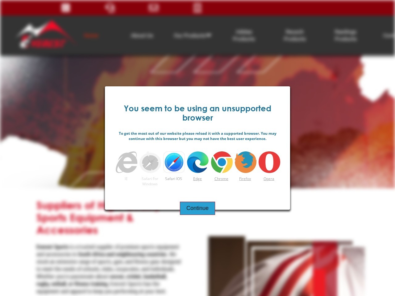 Everest Sports — Website Preview