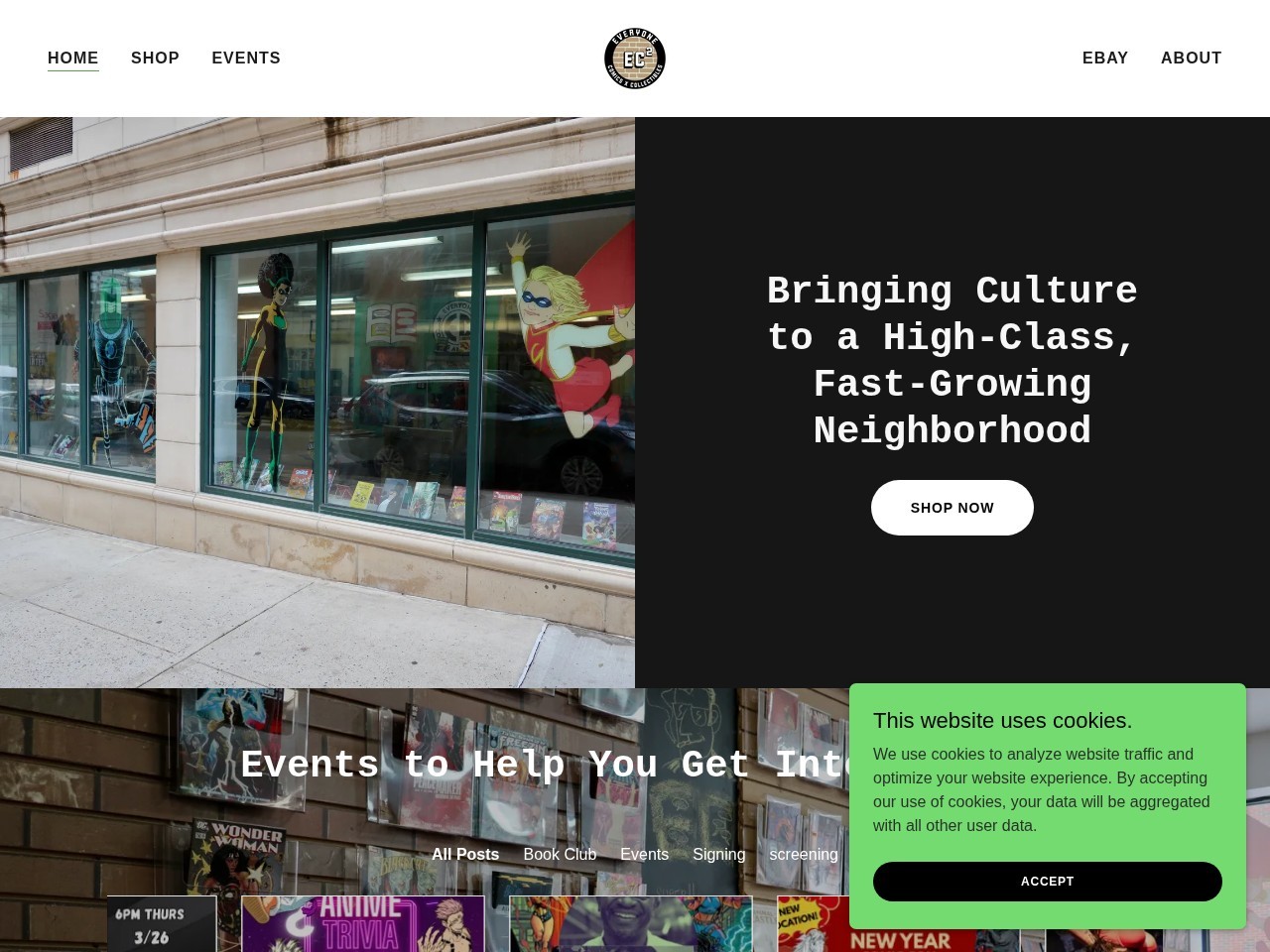 Everyone Comics & Collectibles — Website Preview