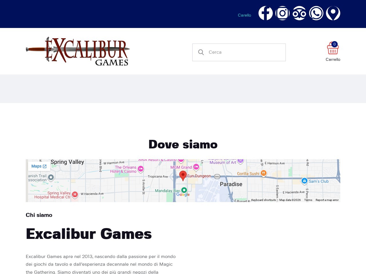 Excalibur Games Table Games / Boardgames — Website Preview