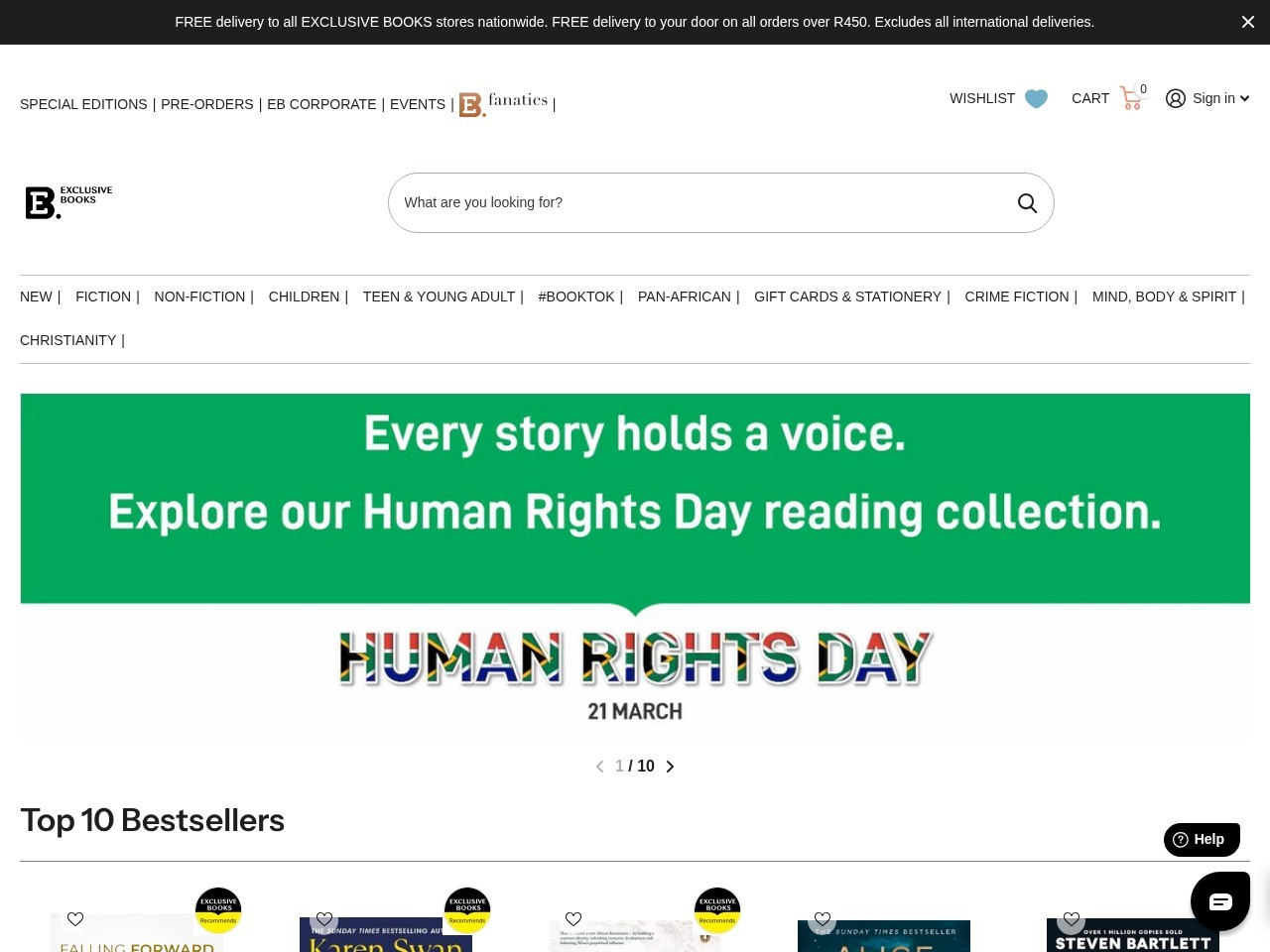 Exclusive Books Melrose Arch — Website Preview