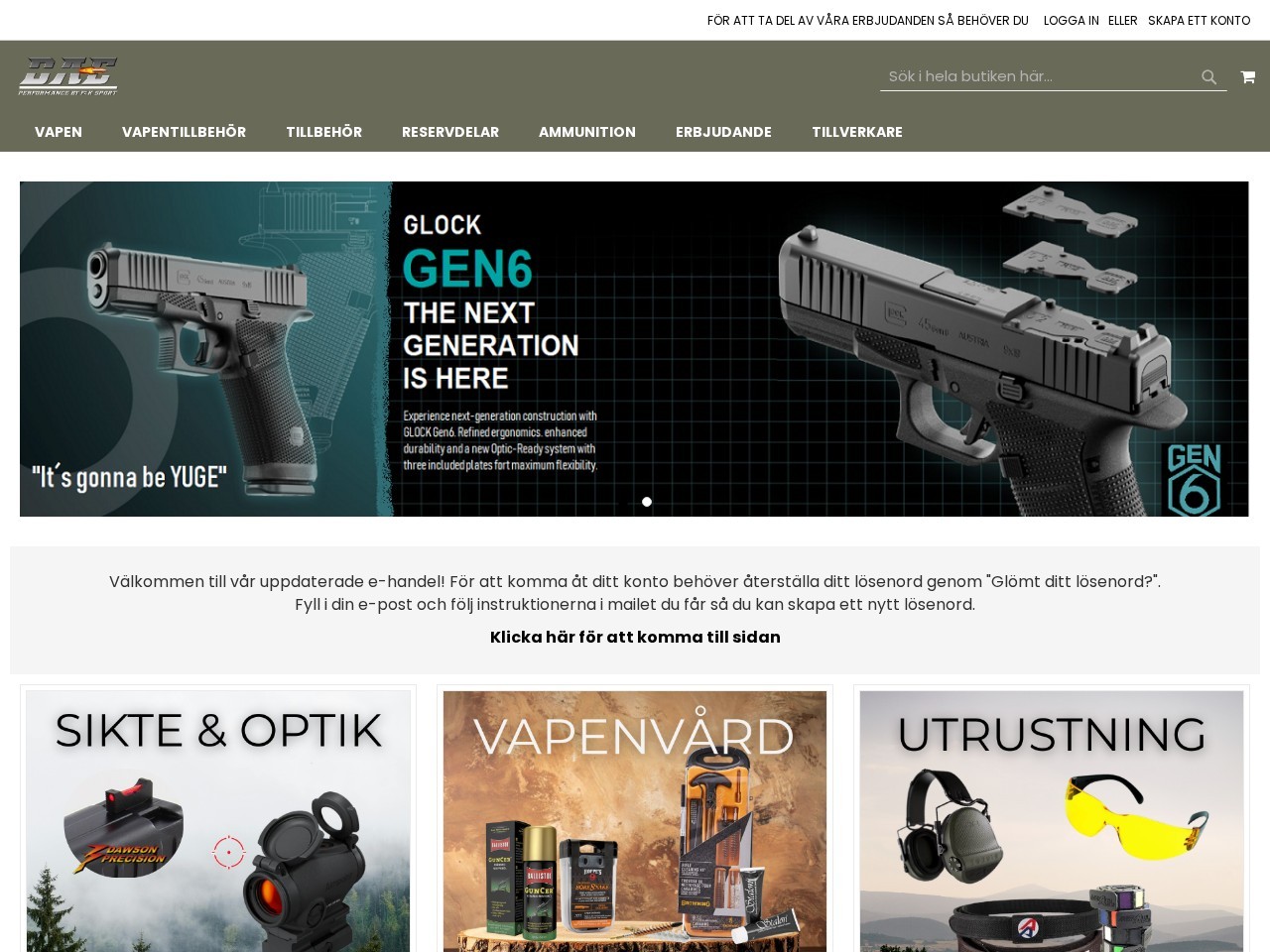 F&K Sport Sweden HB — Website Preview