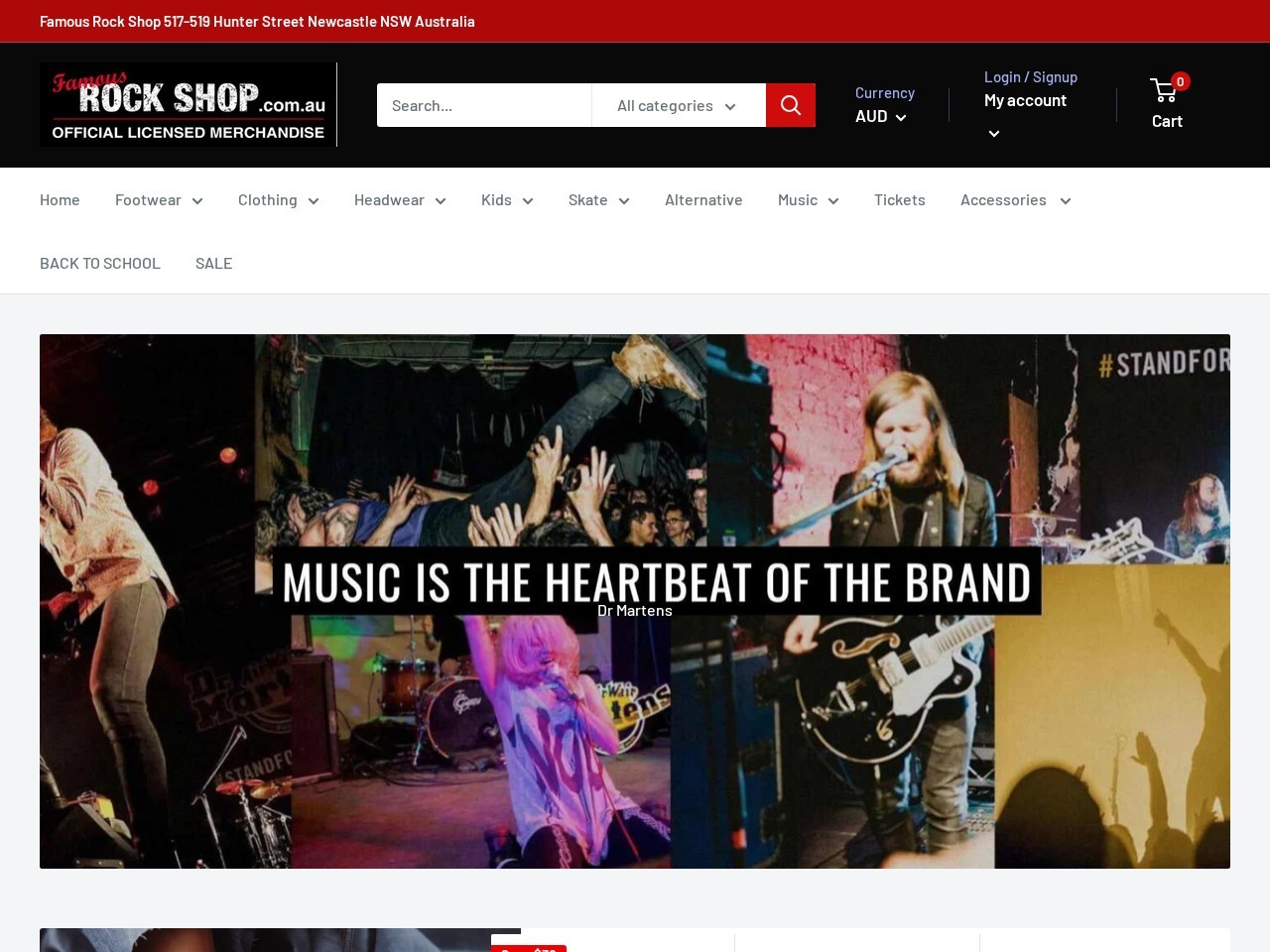 Famous Rock Shop โ Website Preview