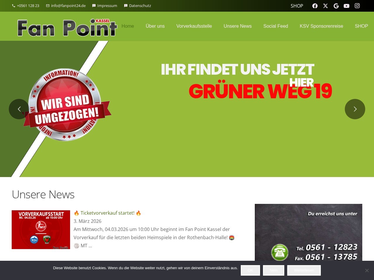 Fan Point Kassel โ Website Preview