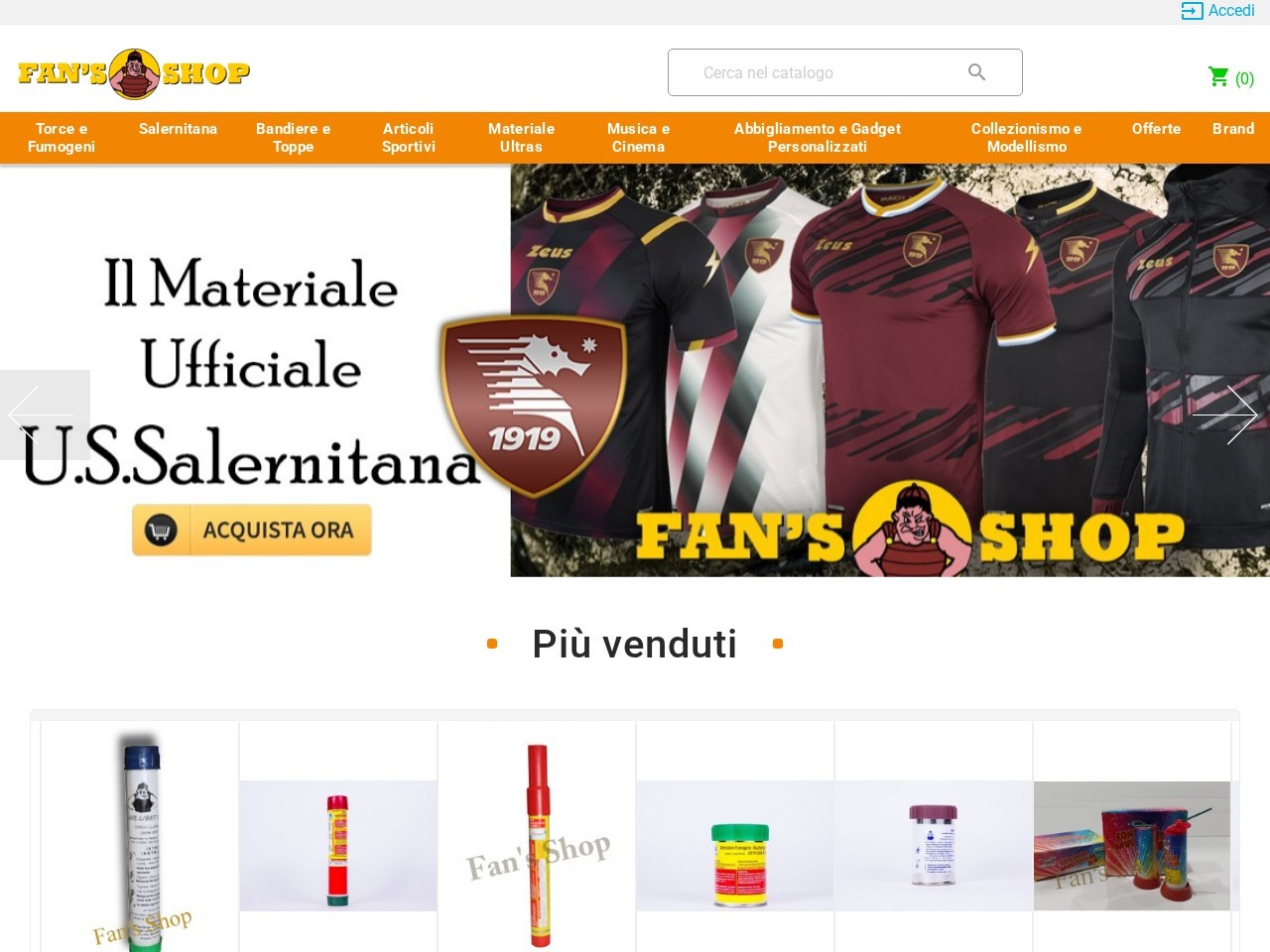 Fan's Shop di Nasti Giuseppe โ Website Preview