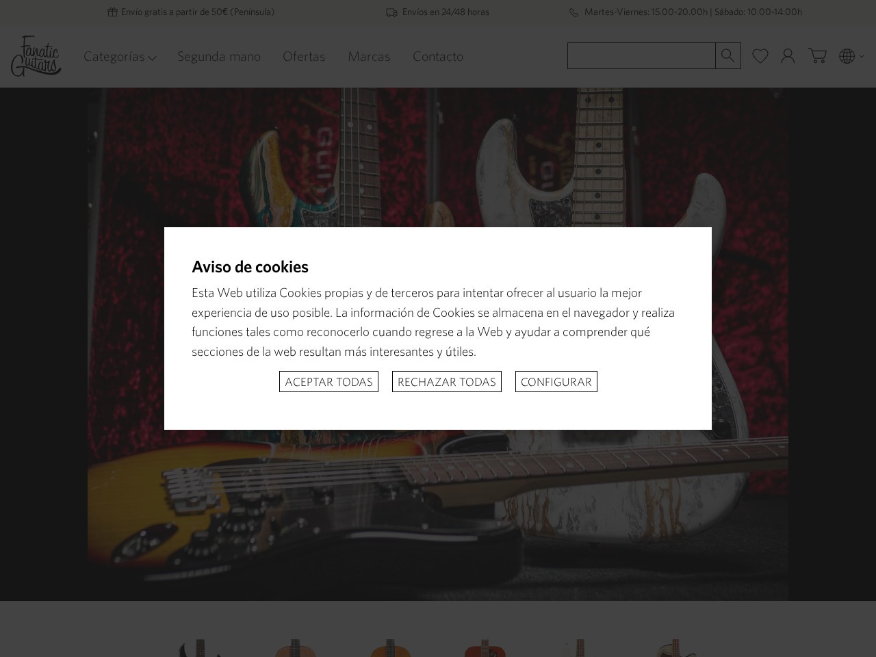 Fanatic Guitars — Website Preview