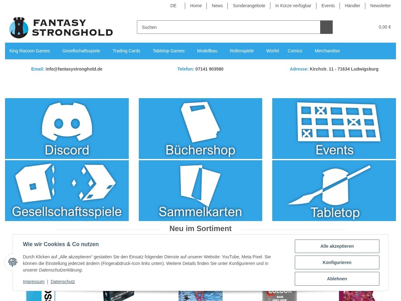 Fantasy Stronghold — Website Preview