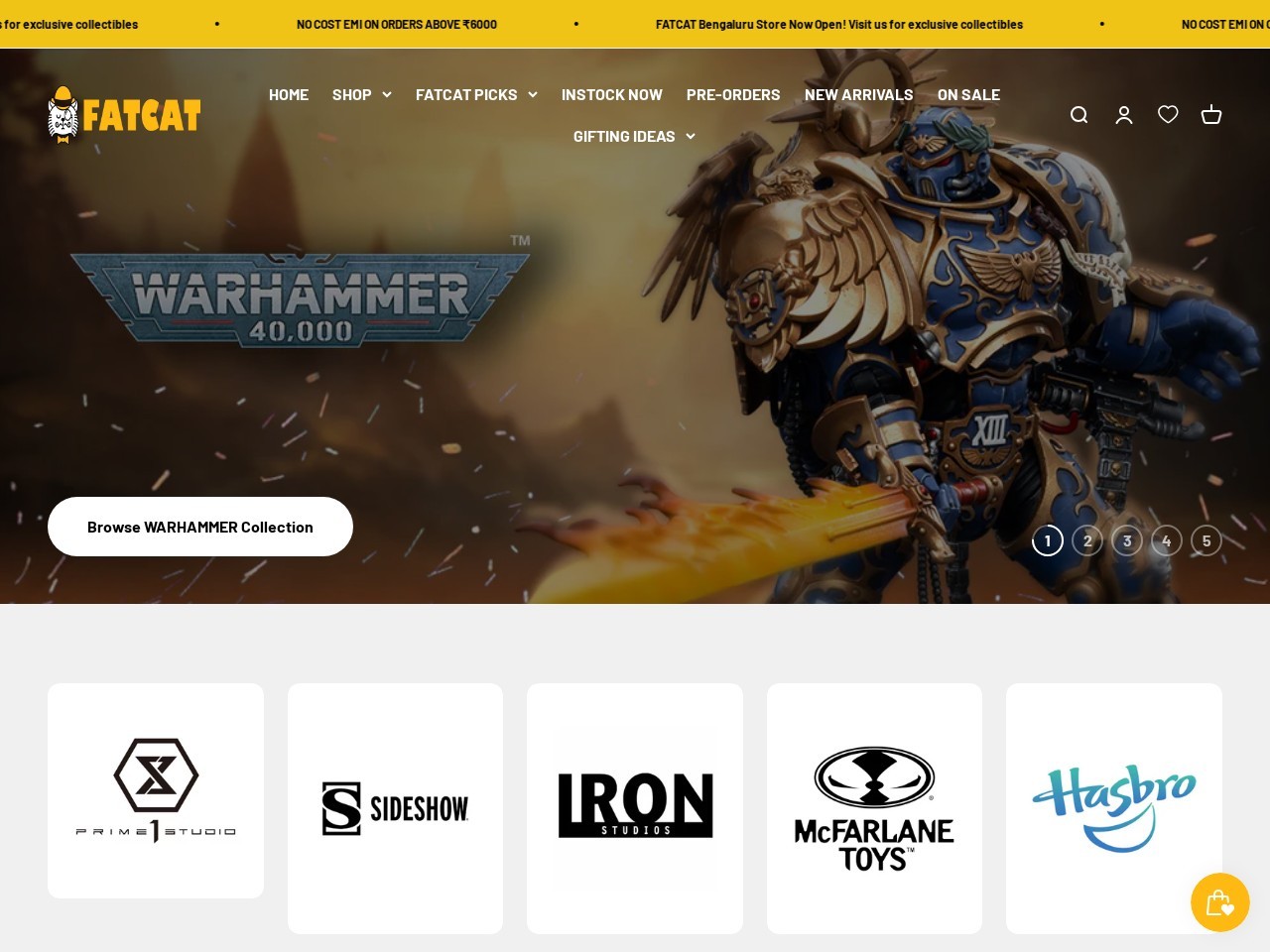 FATCAT COLLECTIBLES — Website Preview