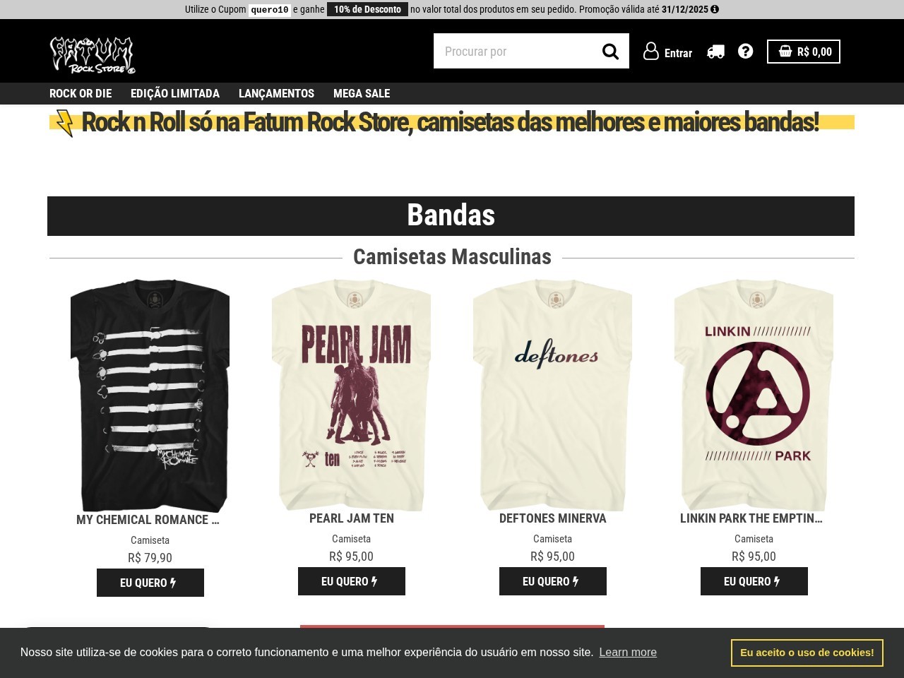 FATUM ROCK STORE — Website Preview