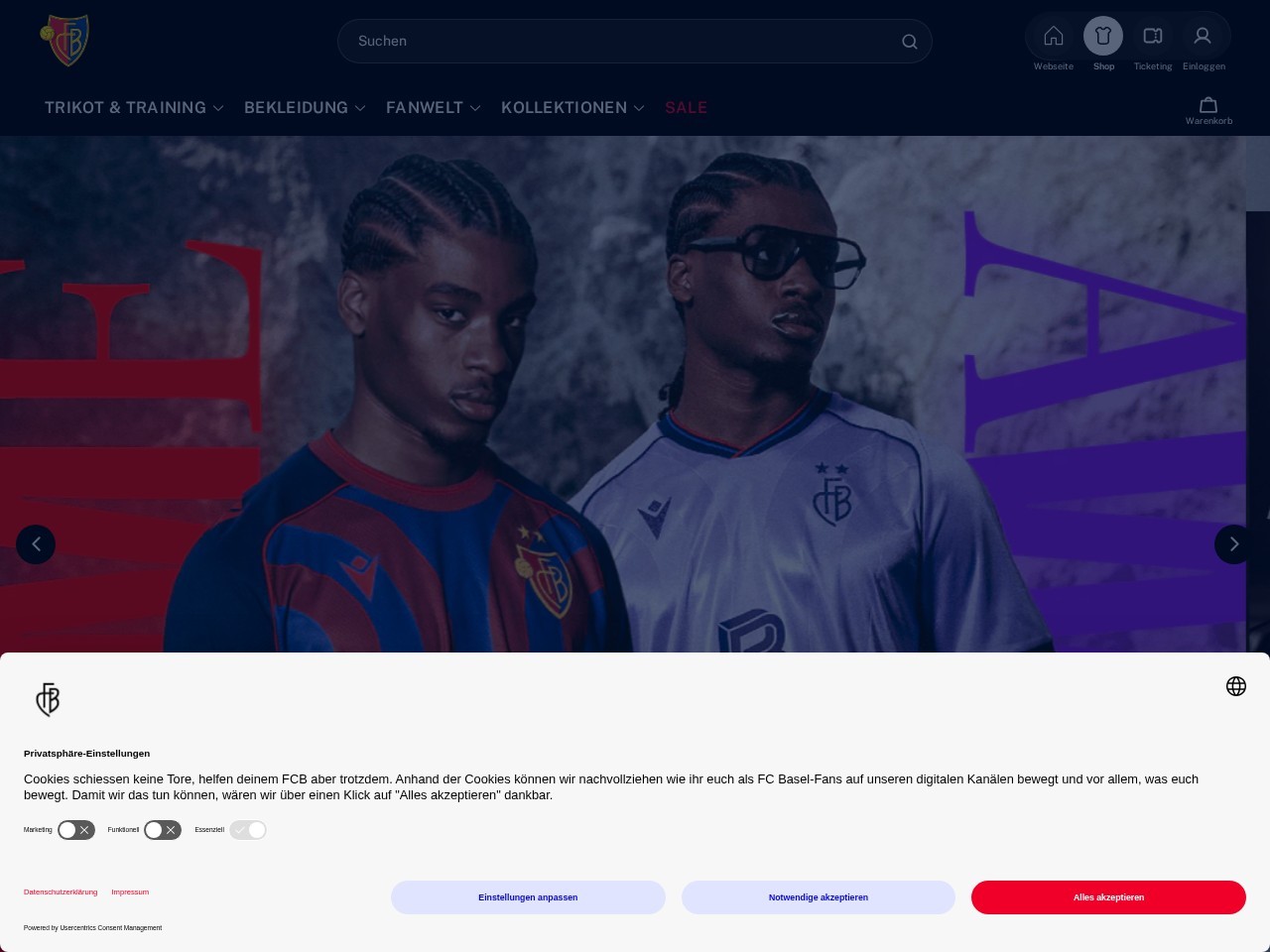 FCB Fanshop St. Jakob-Park — Website Preview