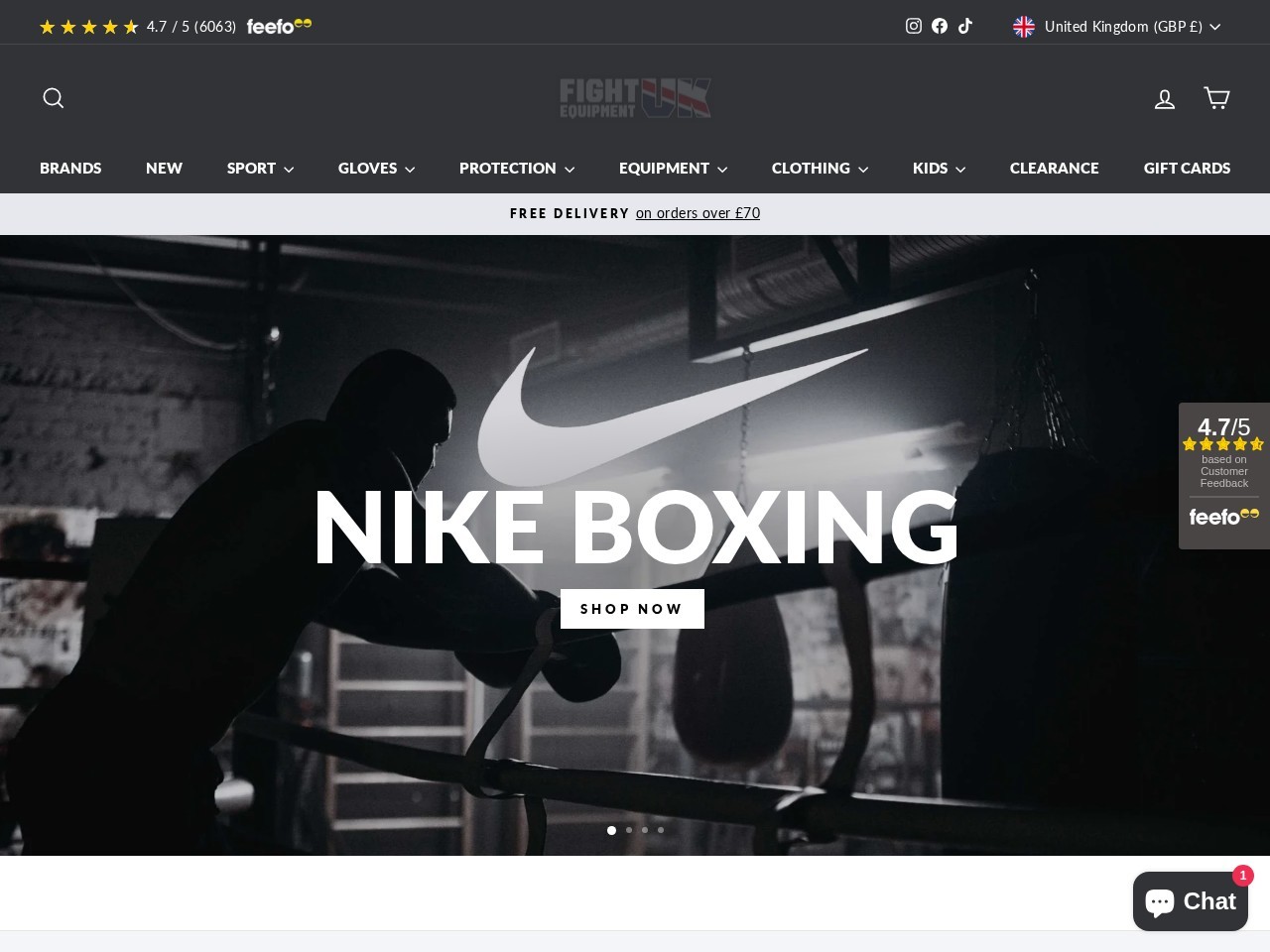 Fight Equipment UK — Website Preview