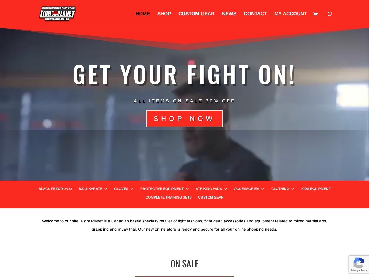 FIGHT PLANET — Website Preview