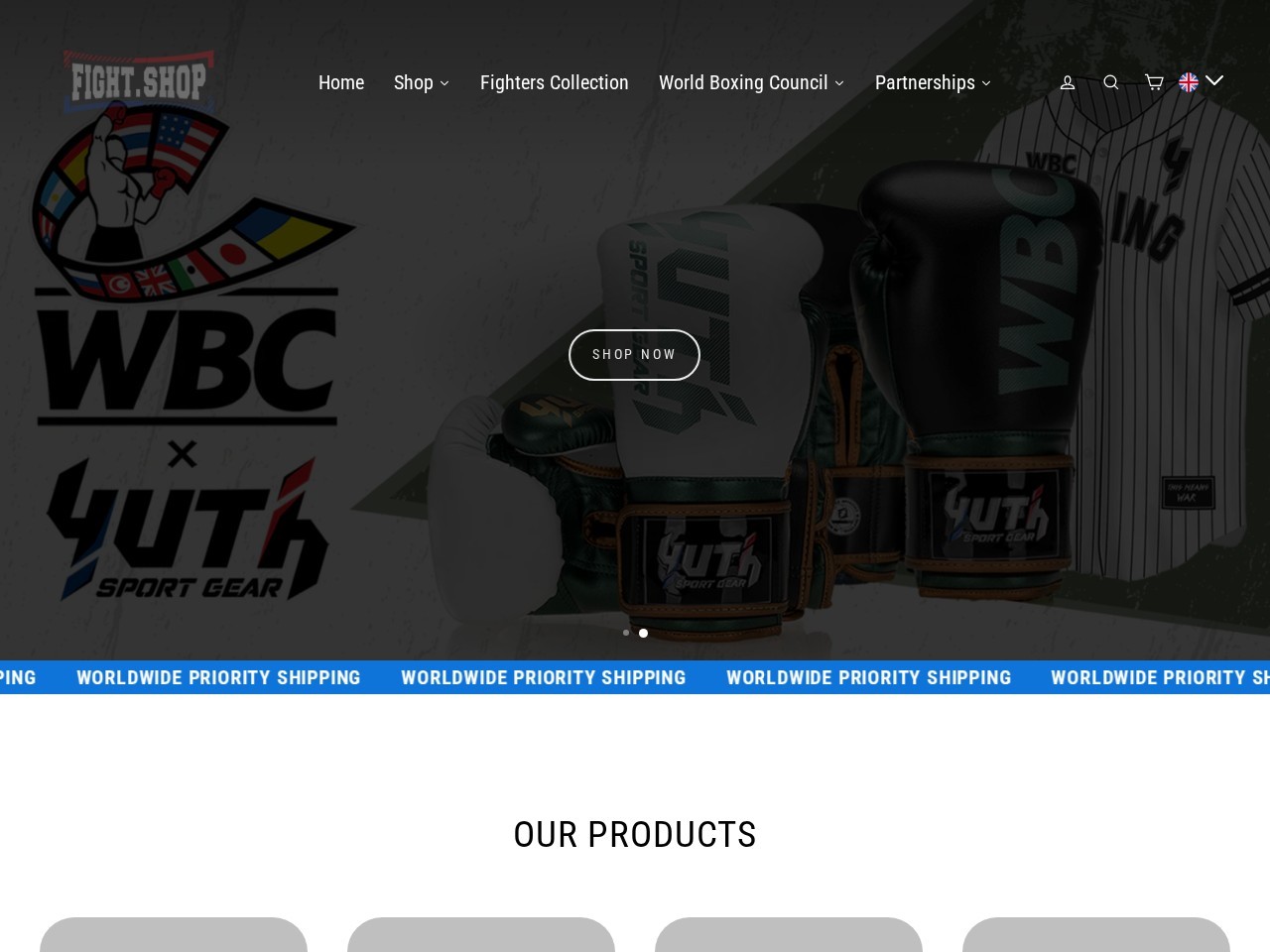 Fight Shop — Website Preview