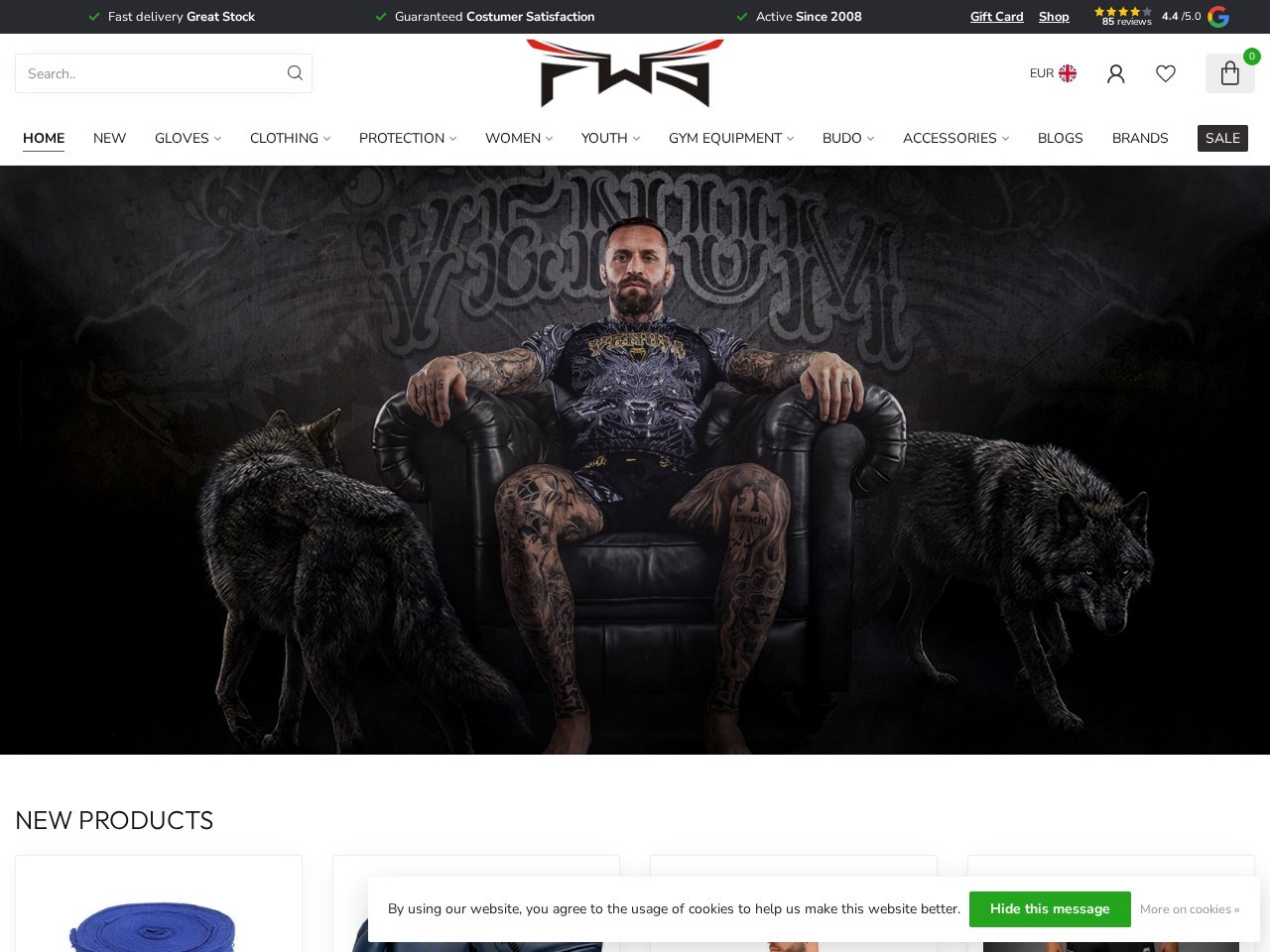 Fightwear Shop — Website Preview