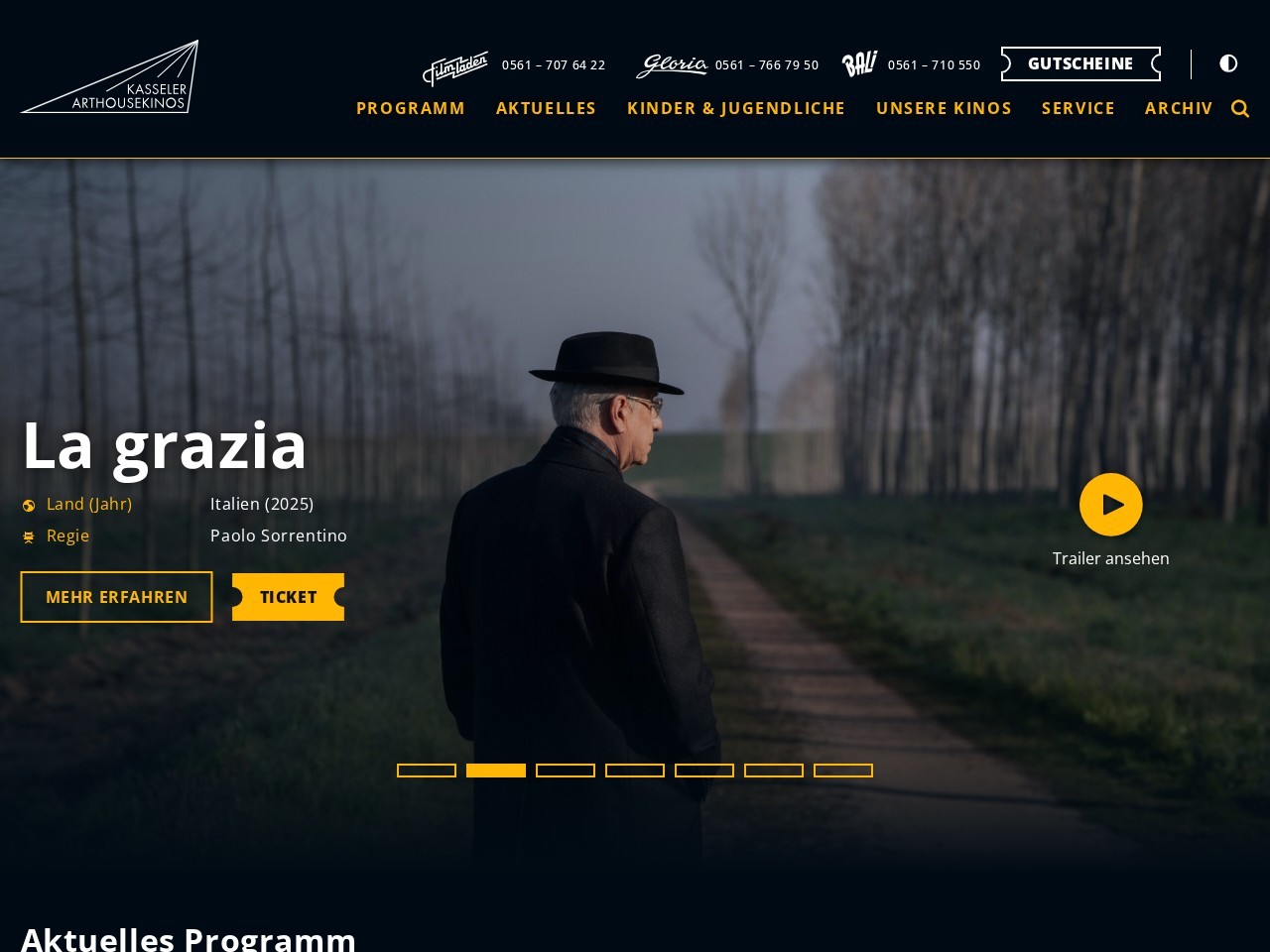 Filmladen Kassel e. V — Website Preview