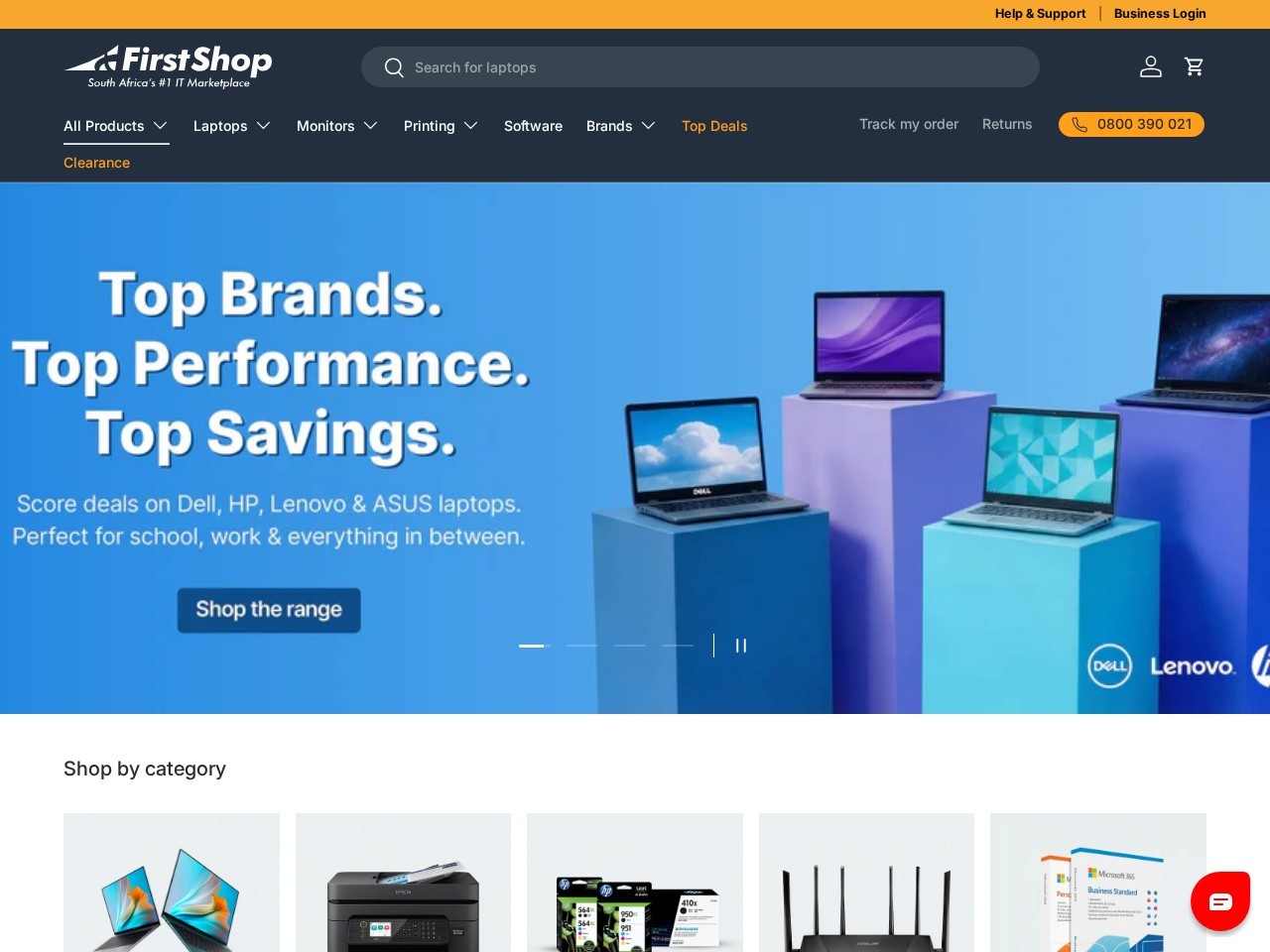 FirstShop — Website Preview