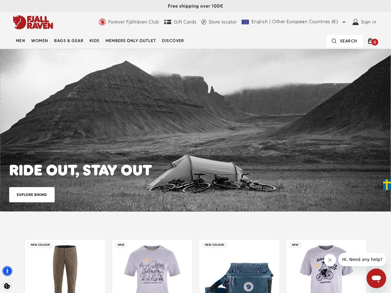 Fjällräven Flagship Store Amsterdam — Website Preview