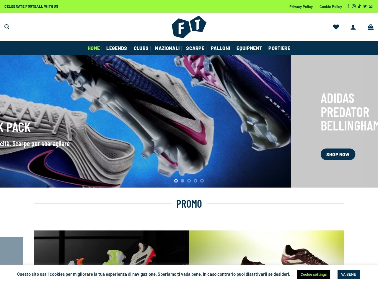 Football Team Duomo — Website Preview