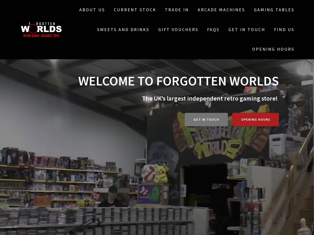 Forgotten Worlds — Website Preview