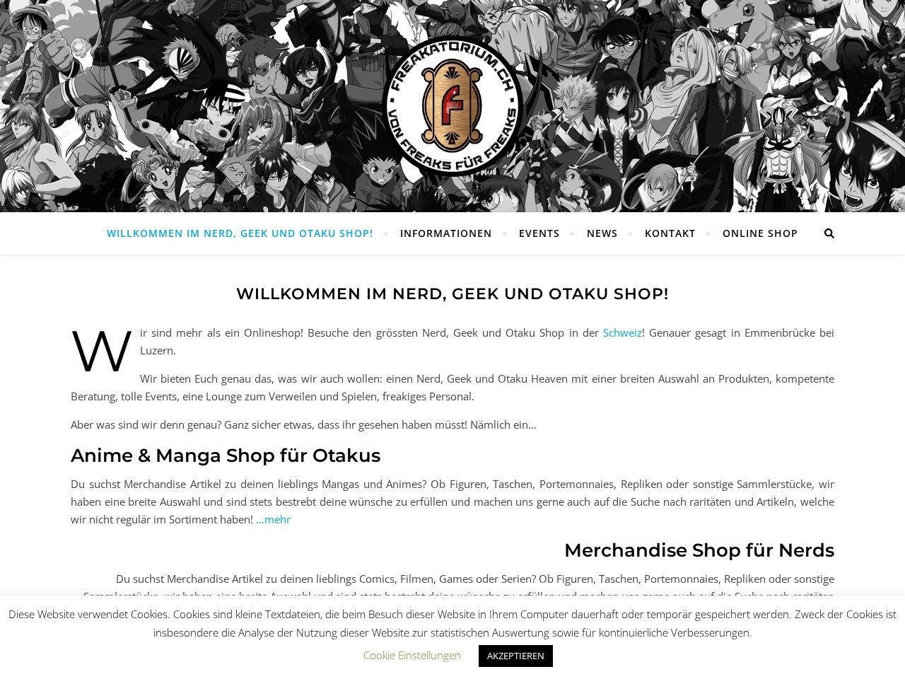 Freakatoriums Shop — Website Preview