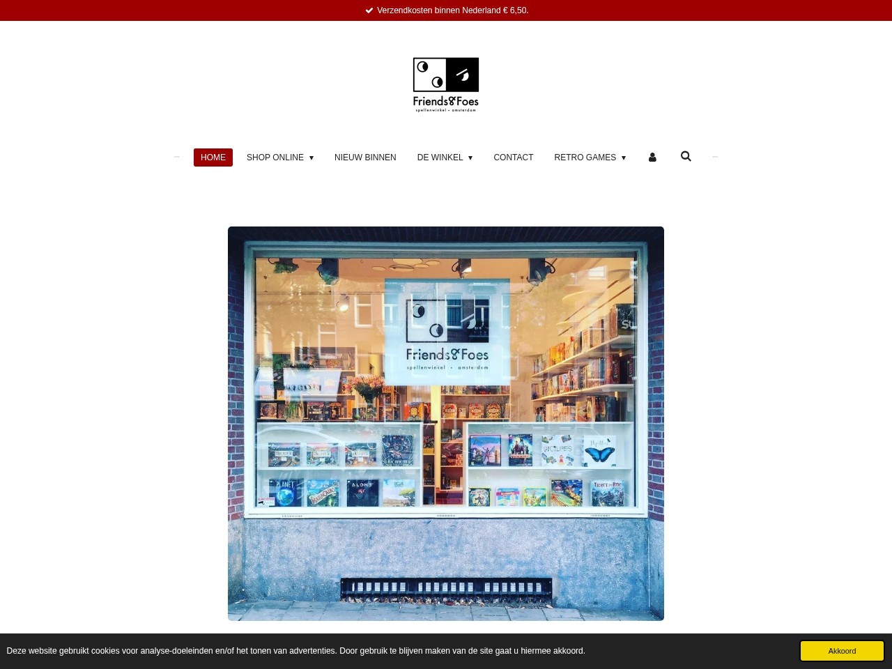 Friends & Foes Amsterdam Spellenwinkel — Website Preview