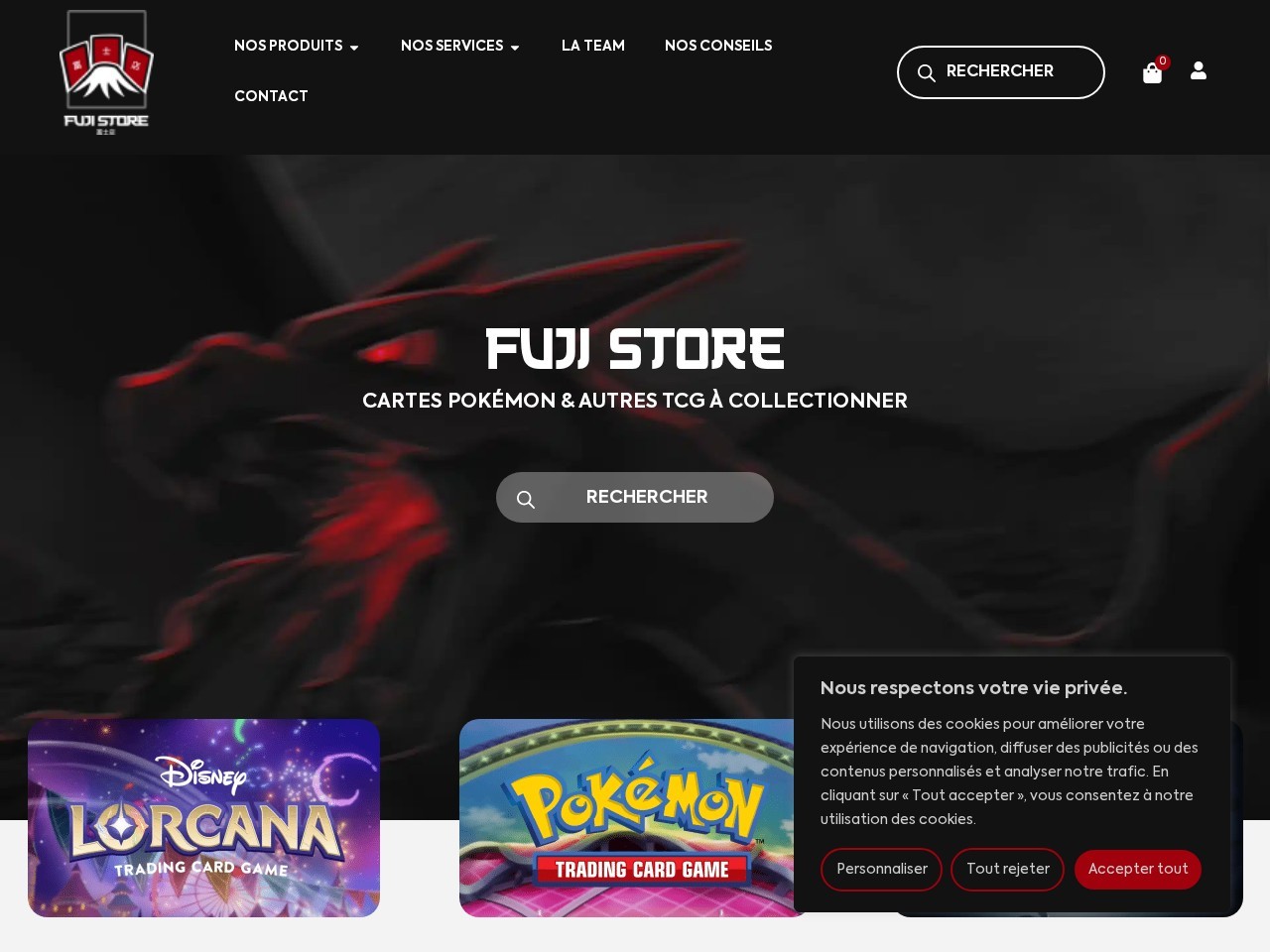 Fuji Store Paris – Cards Store — Website Preview