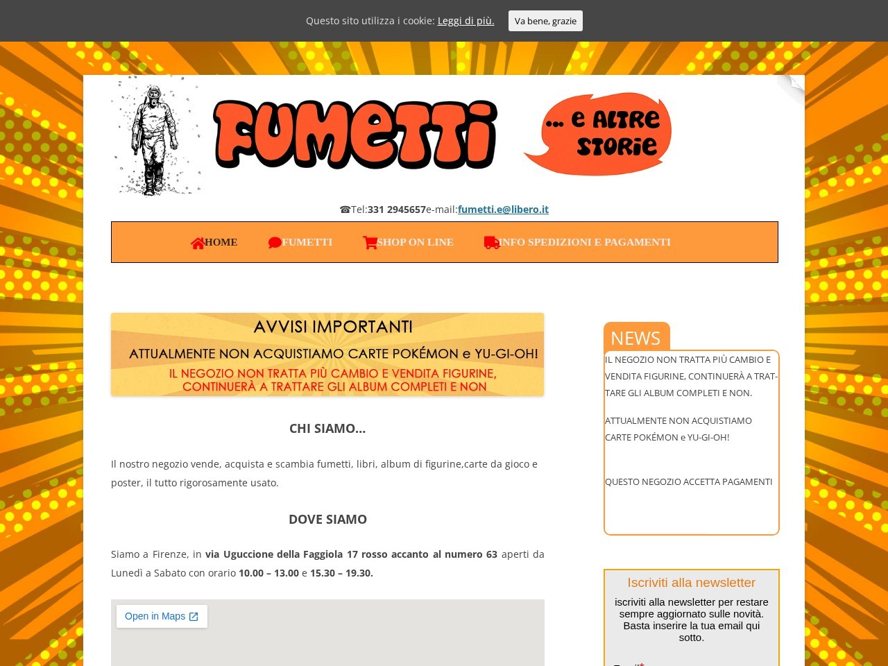 Fumetti e altre storie โ Website Preview