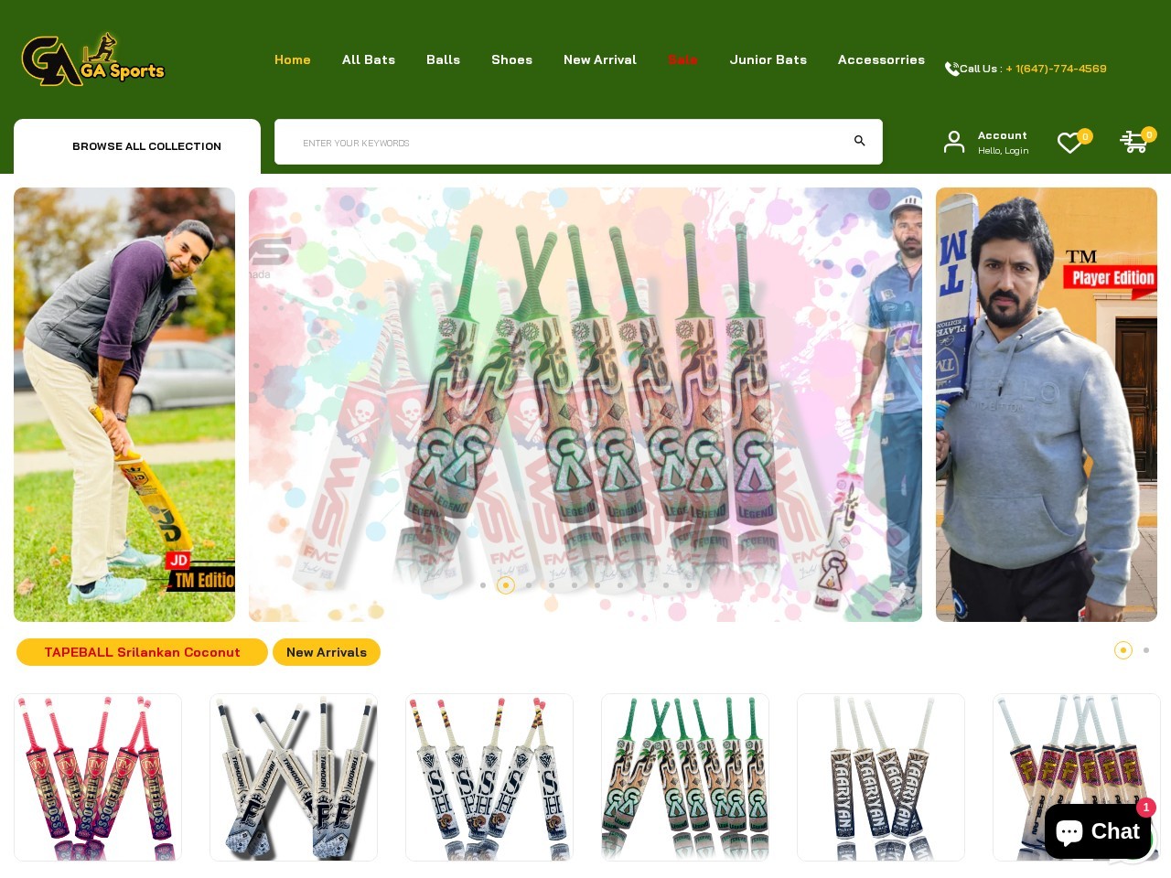 GA Sports Canada — Website Preview