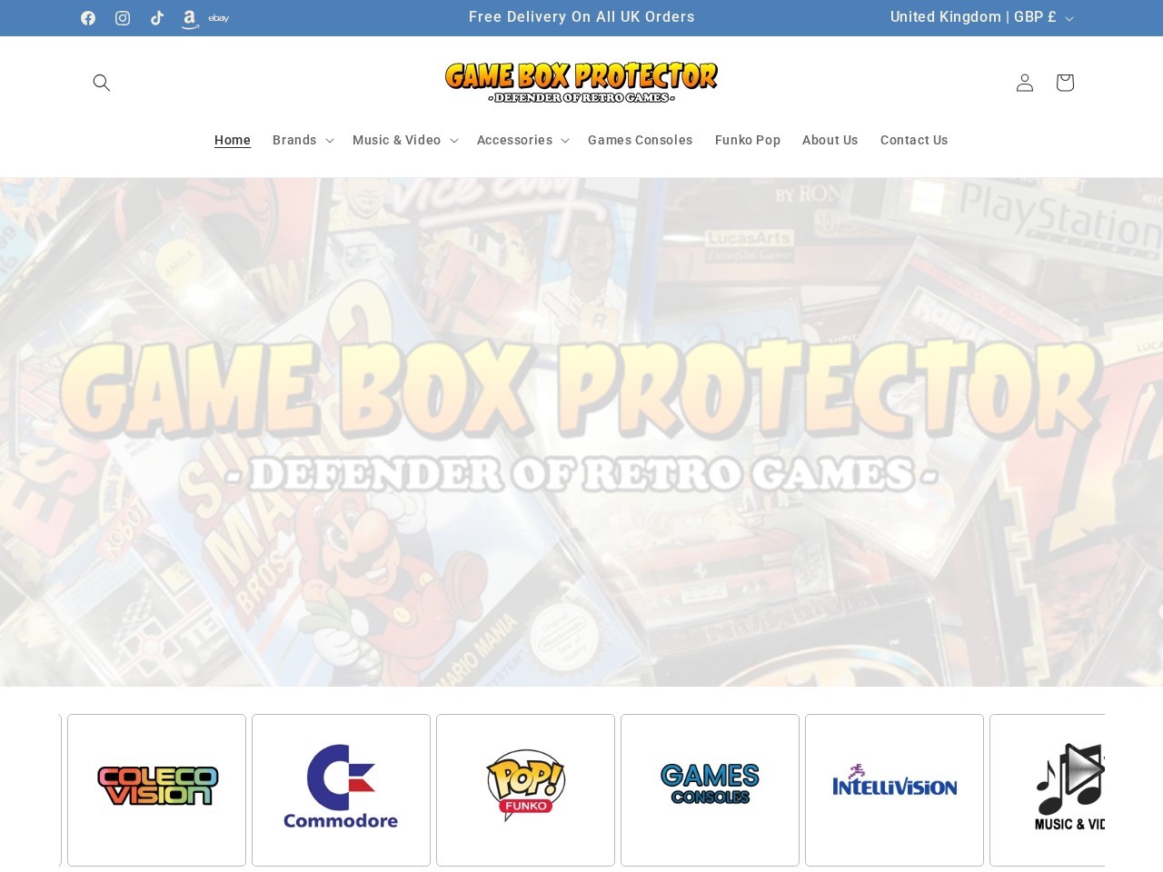 Game Box Protector โ Website Preview