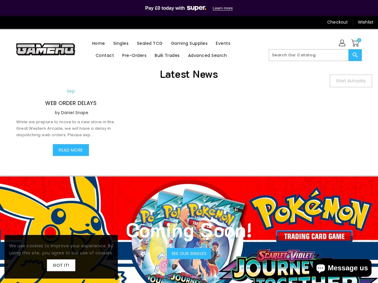 Game HQ — Website Preview