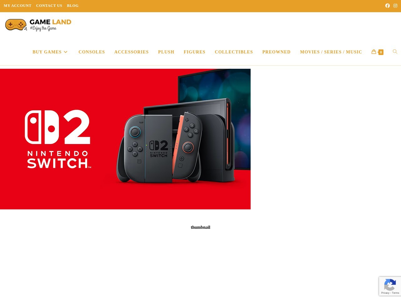 GAMELAND – PLAYSTATION | XBOX | NINTENDO — Website Preview