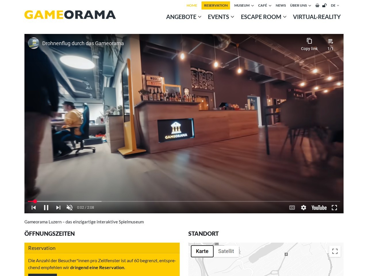 Gameorama Spielmuseum — Website Preview