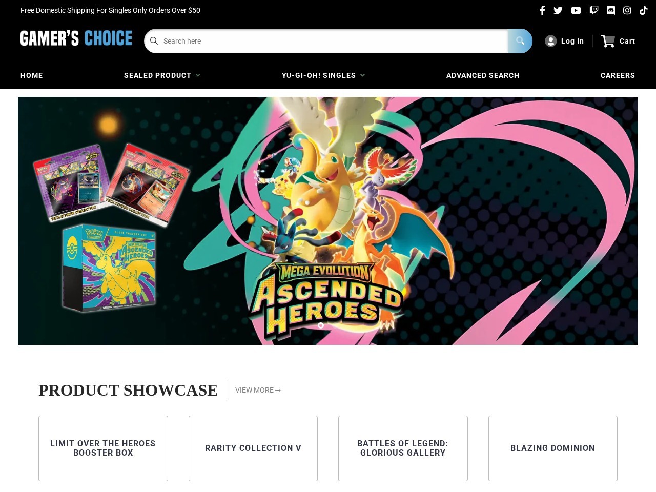 Gamer's Choice — Website Preview