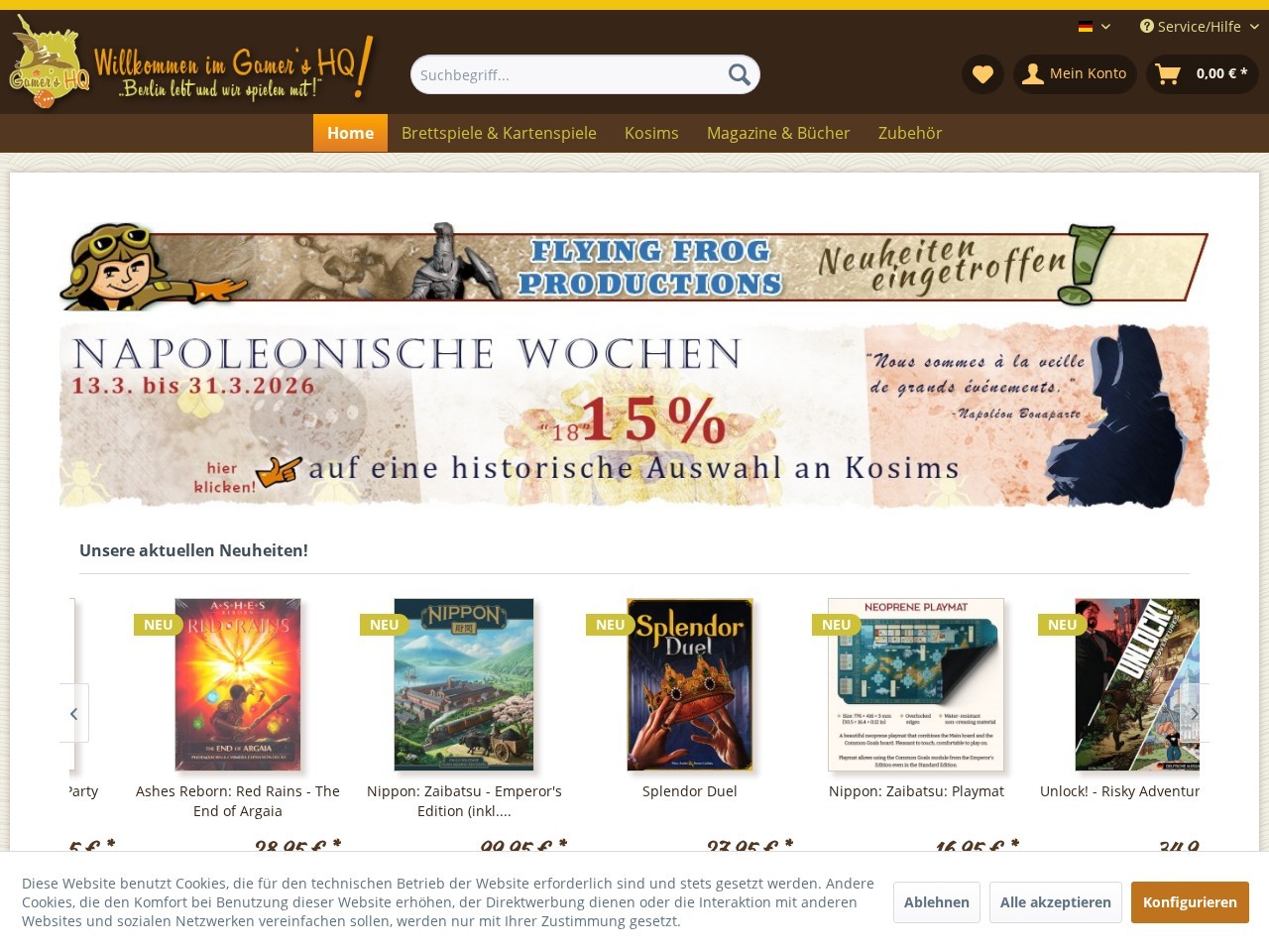 Gamer's HQ Kries Kries GbR & Toys — Website Preview