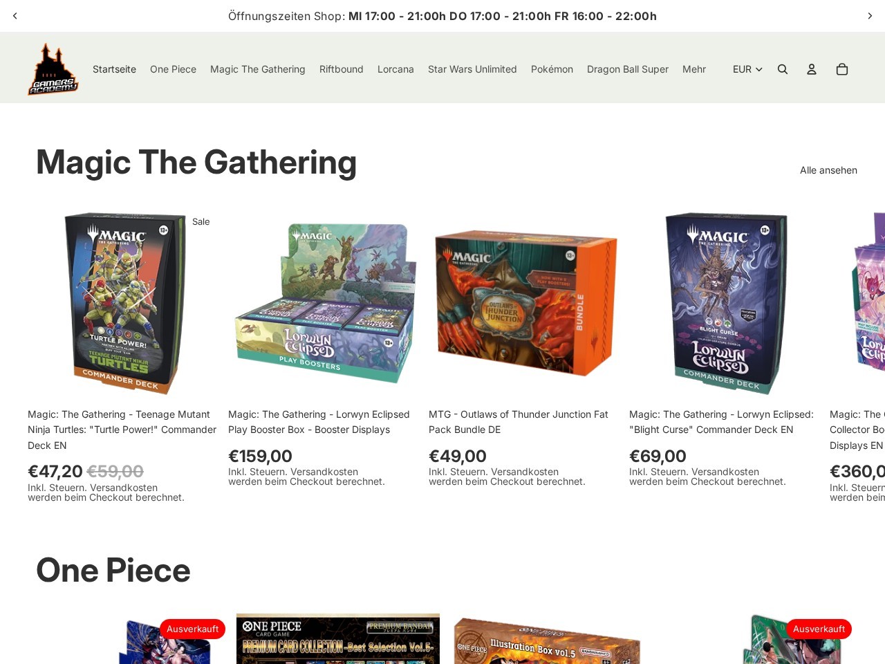 Gamers Academy — Website Preview