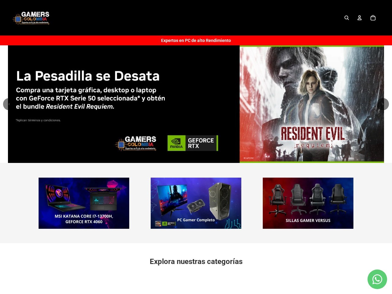 Gamers Colombia — Website Preview