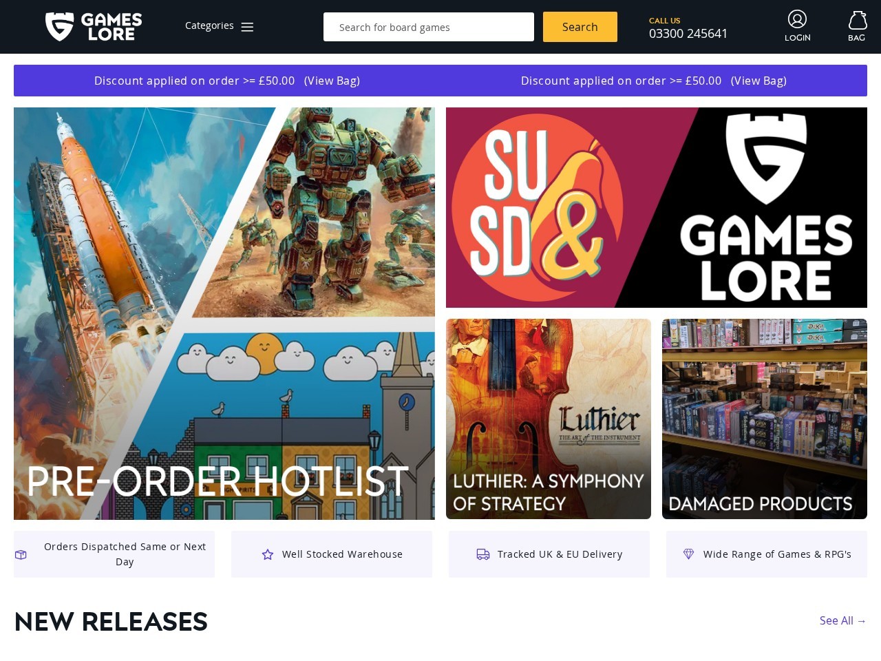 Games Lore Ltd — Website Preview