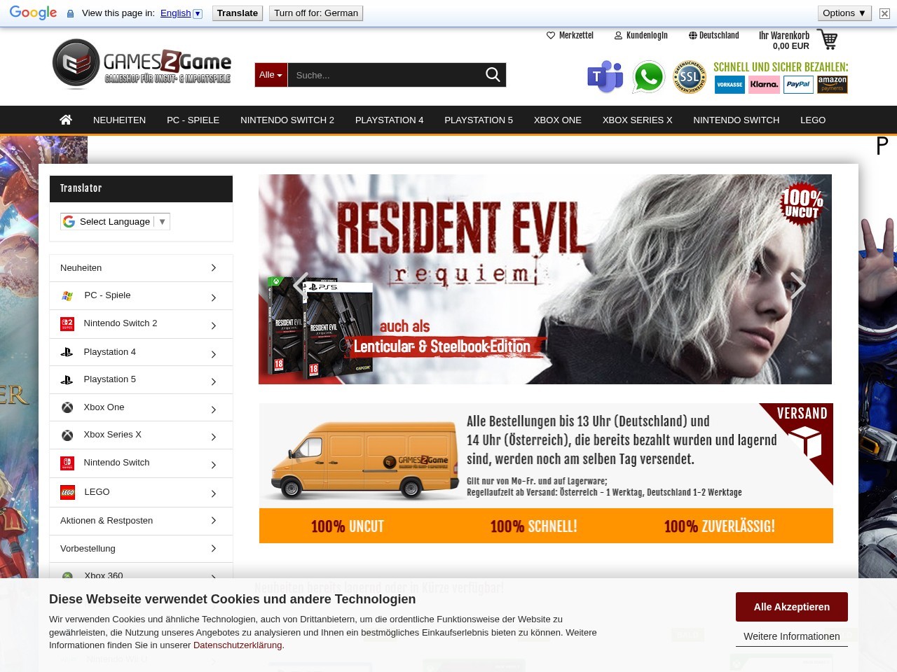 Games2Game — Website Preview