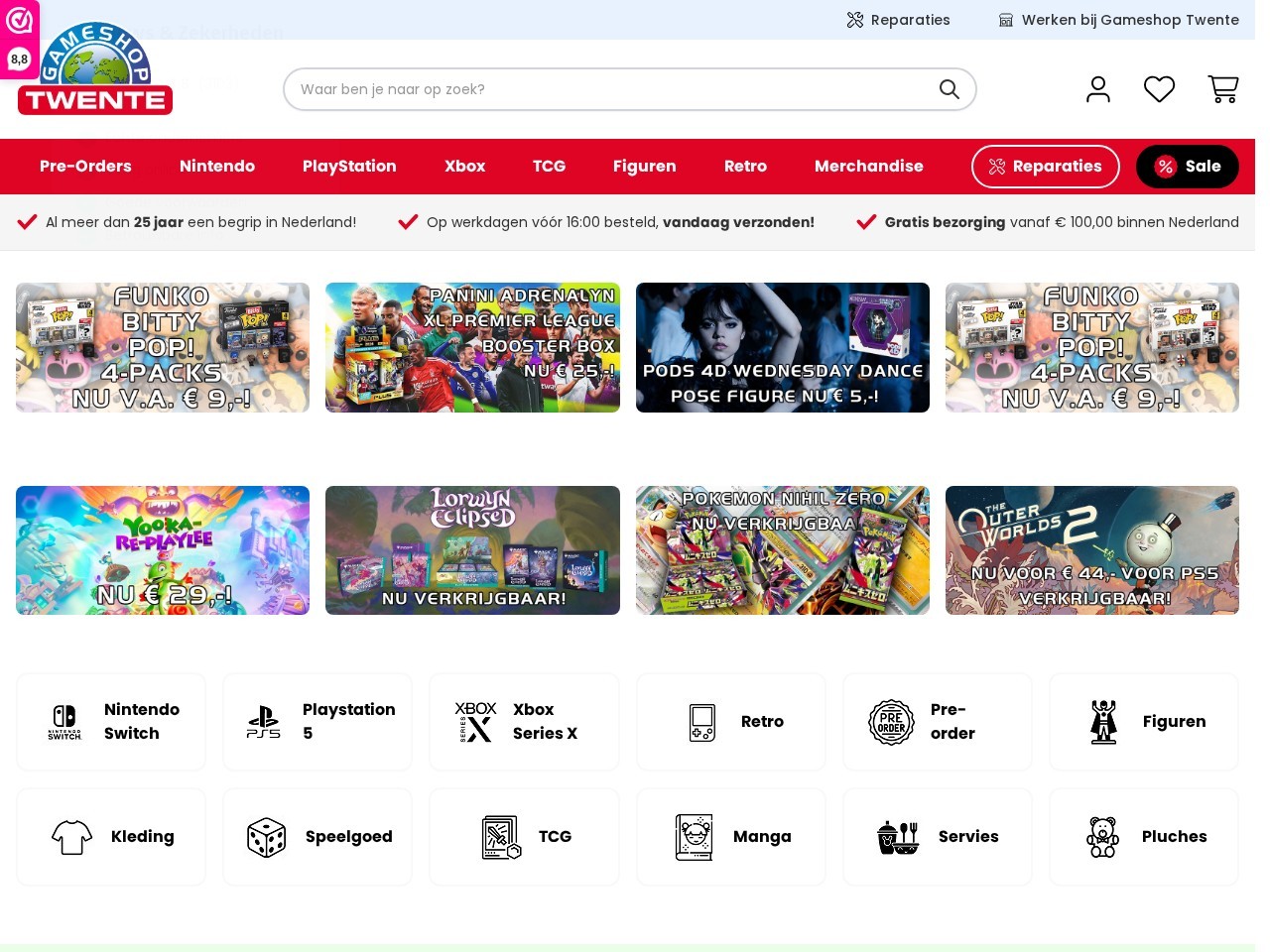 Gameshop Twente — Website Preview