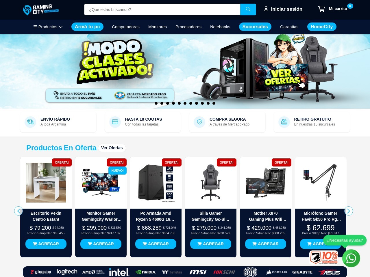 Gaming City Mendoza — Website Preview