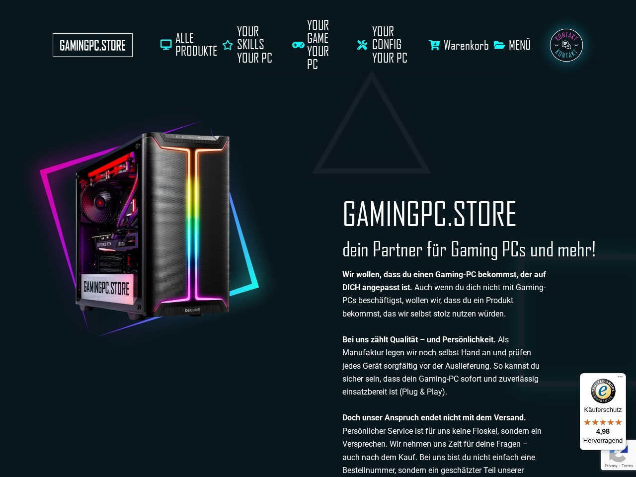 GAMINGPC.STORE — Website Preview