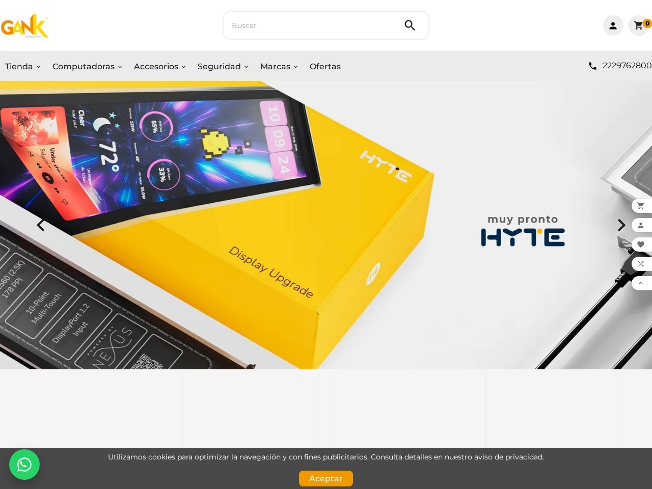 Gank Gaming Store – Tienda de Computadoras — Website Preview