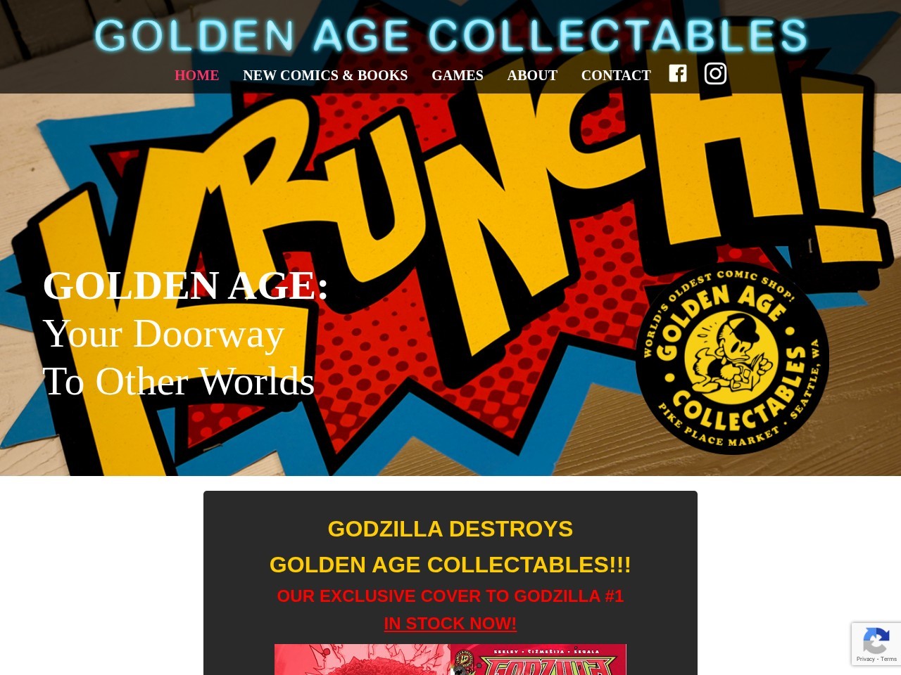 Golden Age Collectables — Website Preview