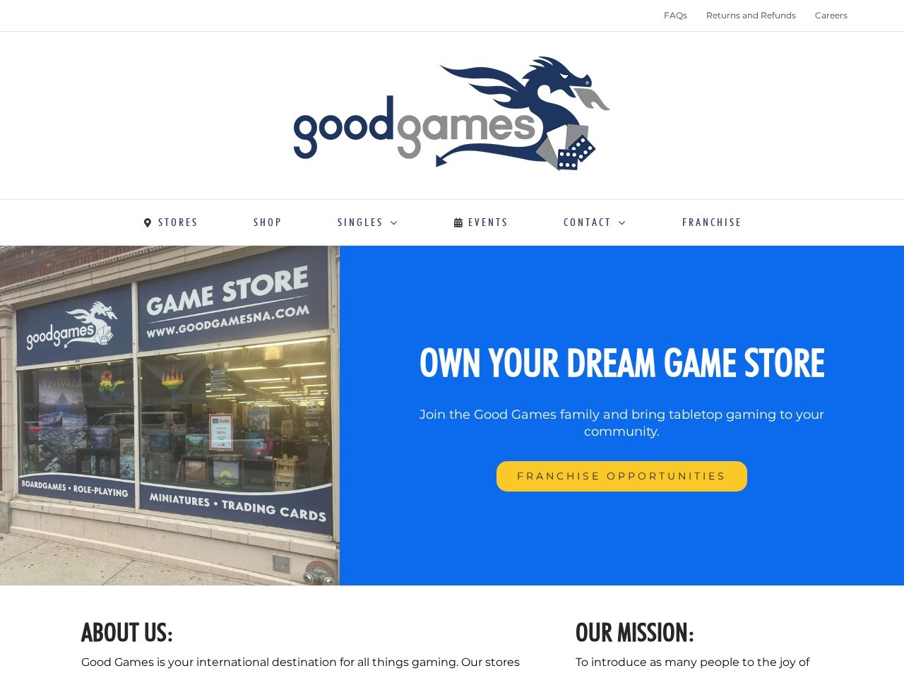 Good Games Chicago — Website Preview