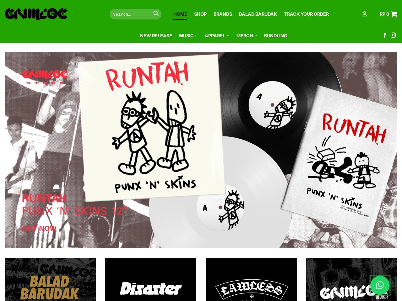 Grimloc Stockroom — Website Preview