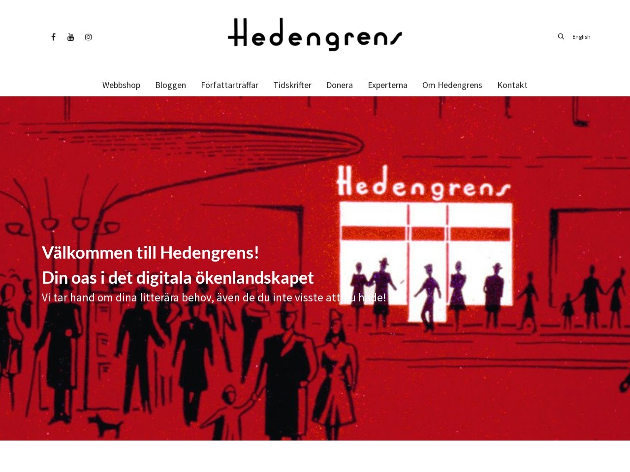 Hedengrens Bokhandel AB — Website Preview